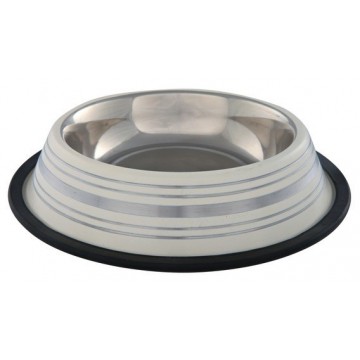 image: Stainless Steel Bowl, Grooved-25cm