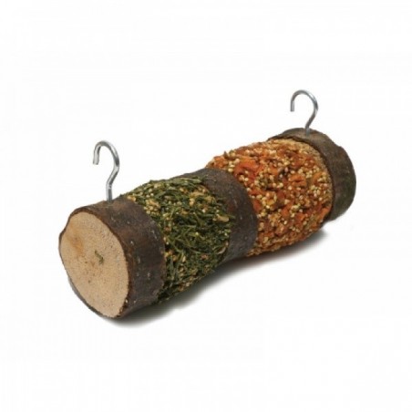 Double hanging wood roll-treat