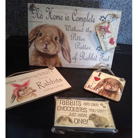 Rabbit signs-choice of 4