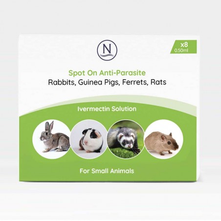 SPOT ON ANTI PARASITE SMALL ANIMALS X8 PIPETTE